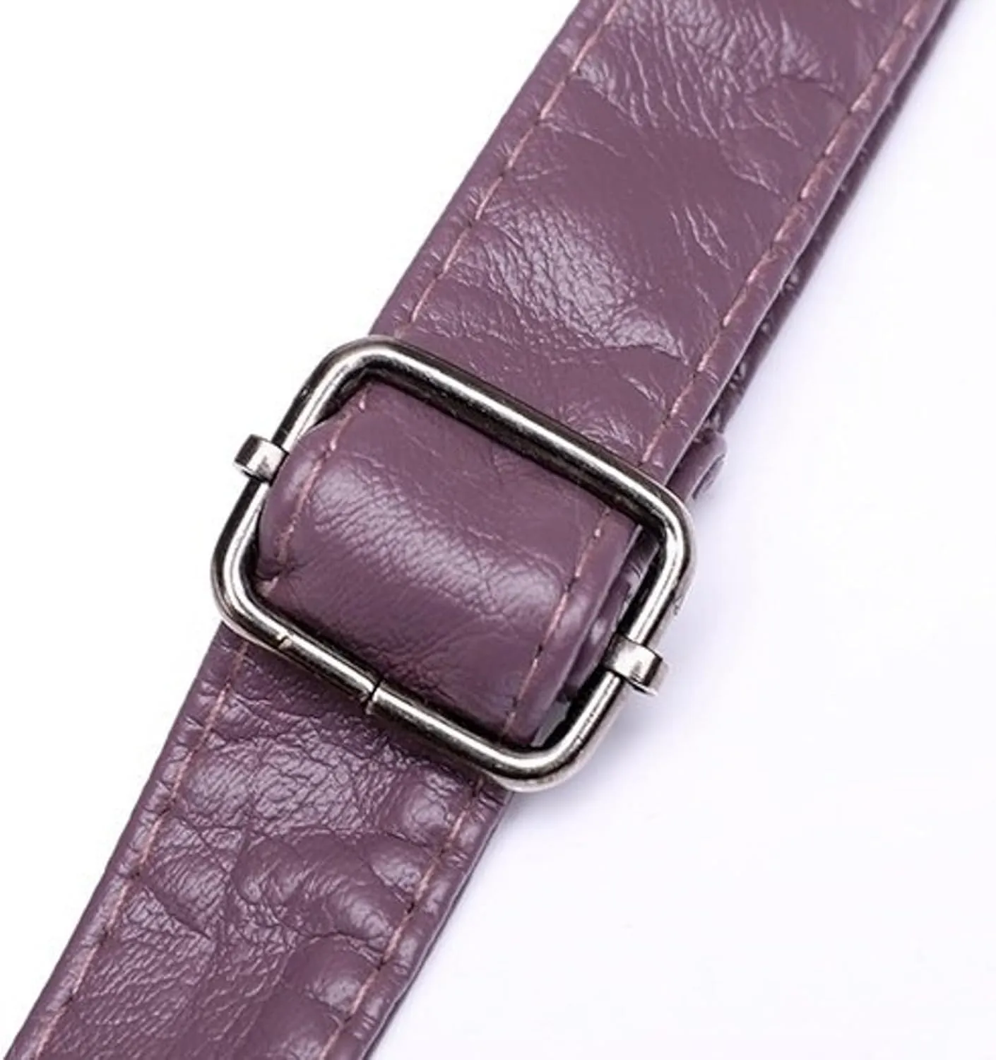 Fashion Casual Women's Retro Soft Leather Zipper Double Pocket Shoulder Messenger Bag Rustic Shoulder (Purple, One Size)