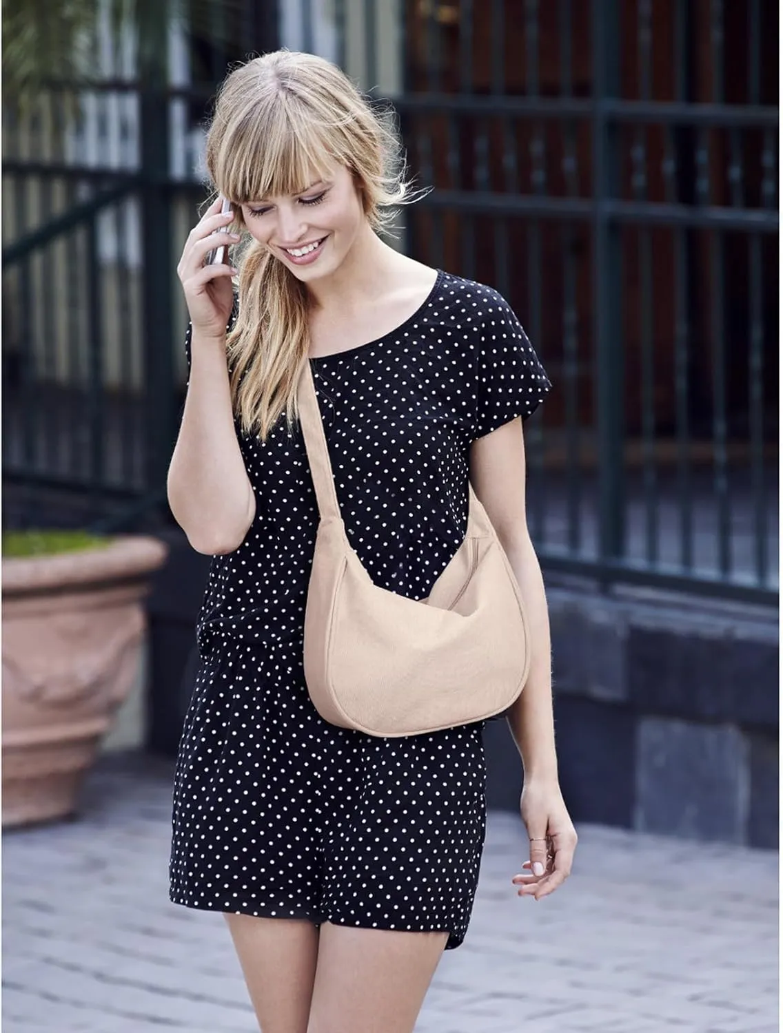 FITDON Corduroy Crescent Crossbody Bag for Women Men, Small Sling Hobos Dumpling Bag Crescent Purse