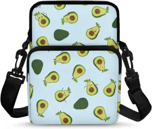 Girls Crossbody Shoulder Bags, 2 Layer Travel Messenger Bag Waist Pouches Purse Bag