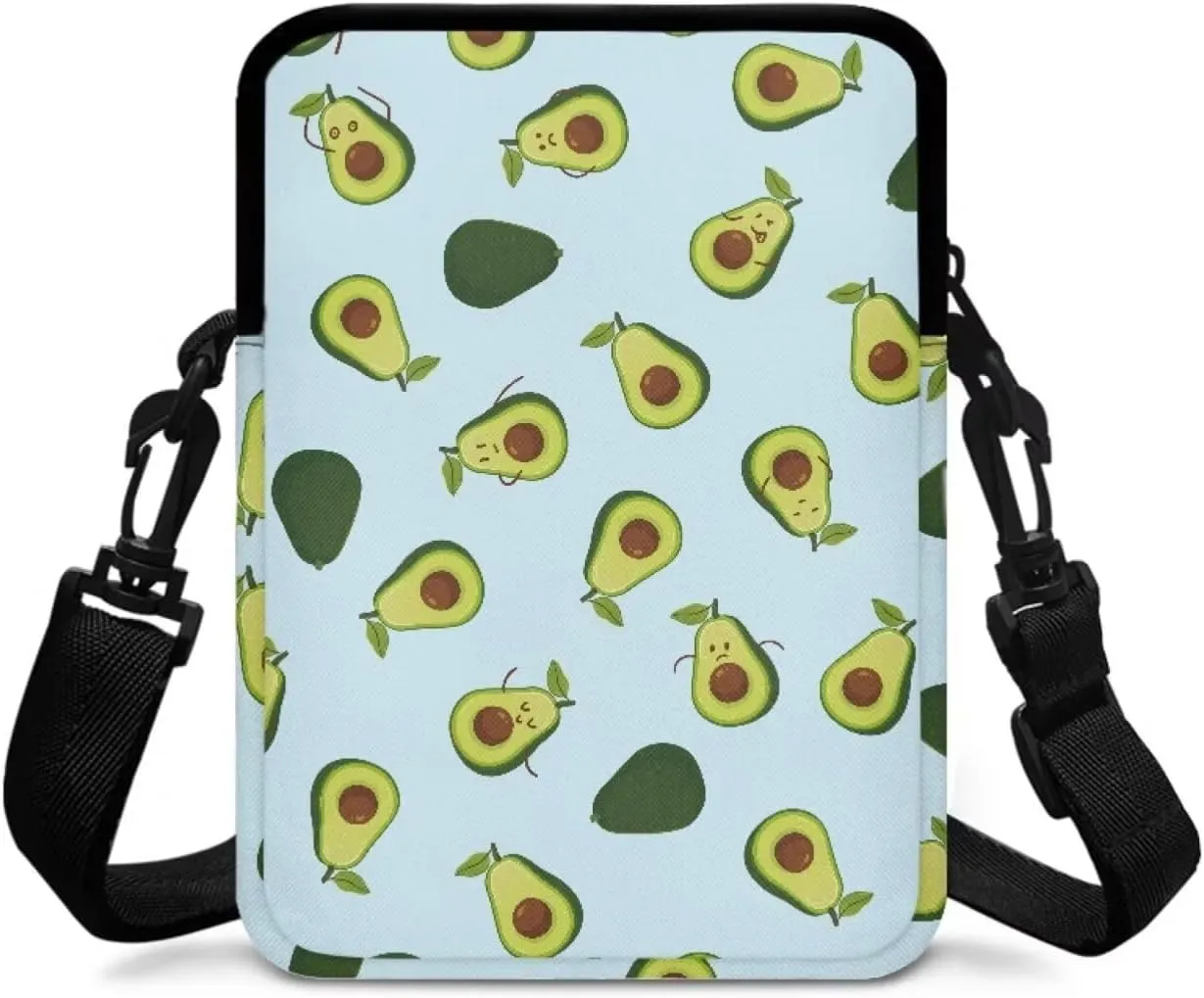 Girls Crossbody Shoulder Bags, 2 Layer Travel Messenger Bag Waist Pouches Purse Bag