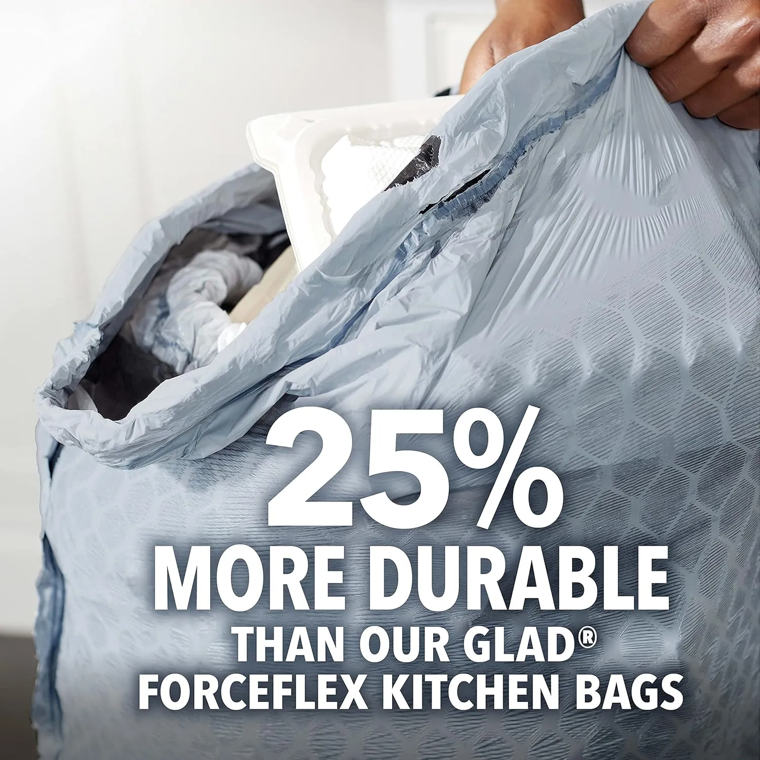 Glad ForceFlex MaxStrength with Clorox Trash Bags, 13 Gal, Lemon Fresh Bleach, 90 Ct, Pack May Vary