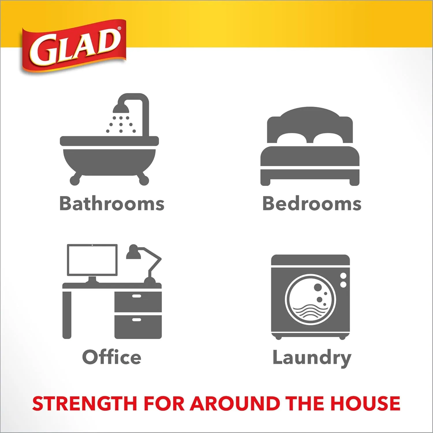 Glad Odorshield Small Drawstring Trash Bags, 4 Gal, Sweet Citron and Lime, 80 Ct, Pack May Vary