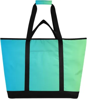 Gradients Tote Bag for Women with Zipper Reusable Grocery Bags Insulated Cooler Bag Shopping Bags Handbags Totes