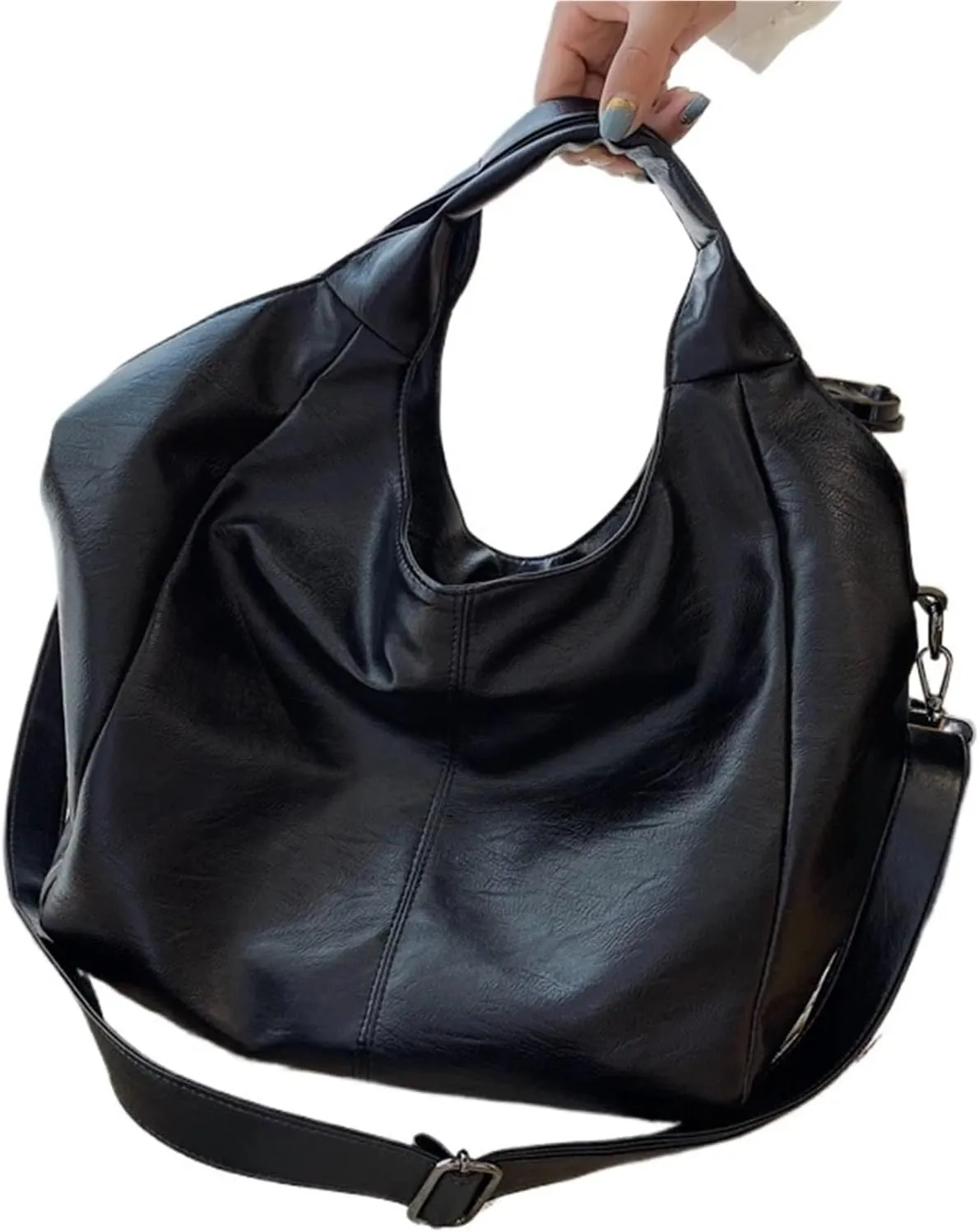 Green Unique Shoulder Bags Women's Big Design Shopper Tote Bags Large Capacity Hobos Bag Lady Soft Leather