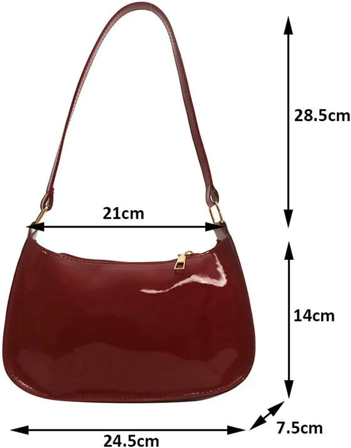 Handbag Women Solid Shoulder Underarm Bag Women'S Fashion Handbags Casual Hobos Purses And Handbag Ladies Hand Bags