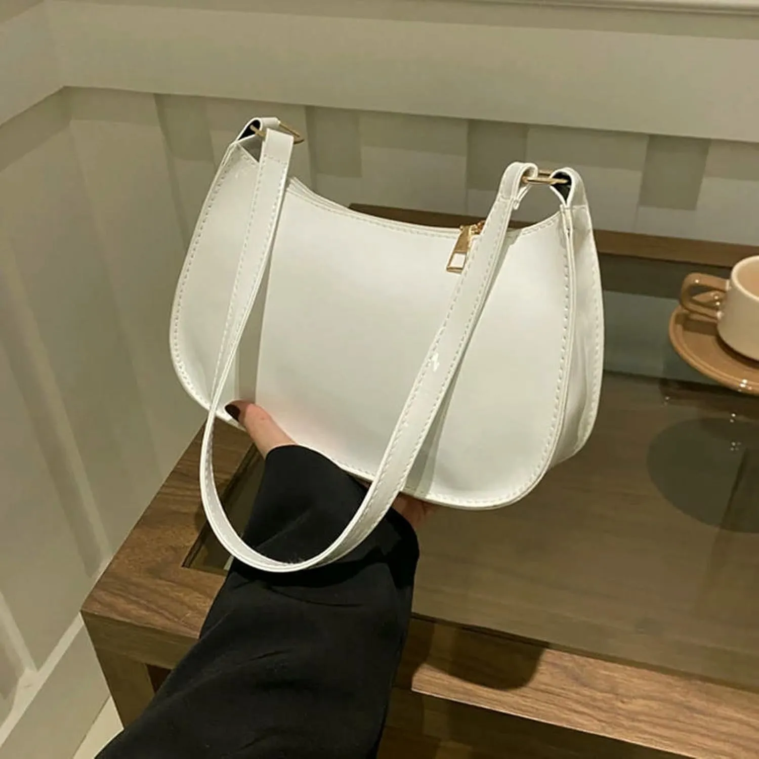 Handbag Women Solid Shoulder Underarm Bag Women'S Fashion Handbags Casual Hobos Purses And Handbag Ladies Hand Bags
