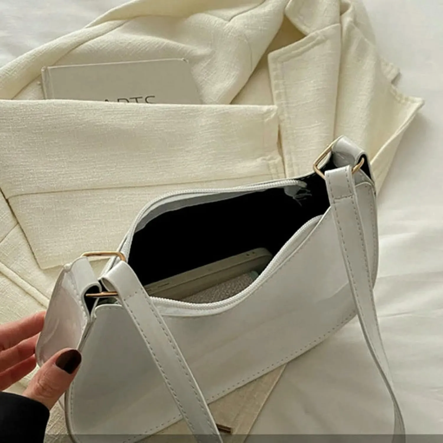 Handbag Women Solid Shoulder Underarm Bag Women'S Fashion Handbags Casual Hobos Purses And Handbag Ladies Hand Bags
