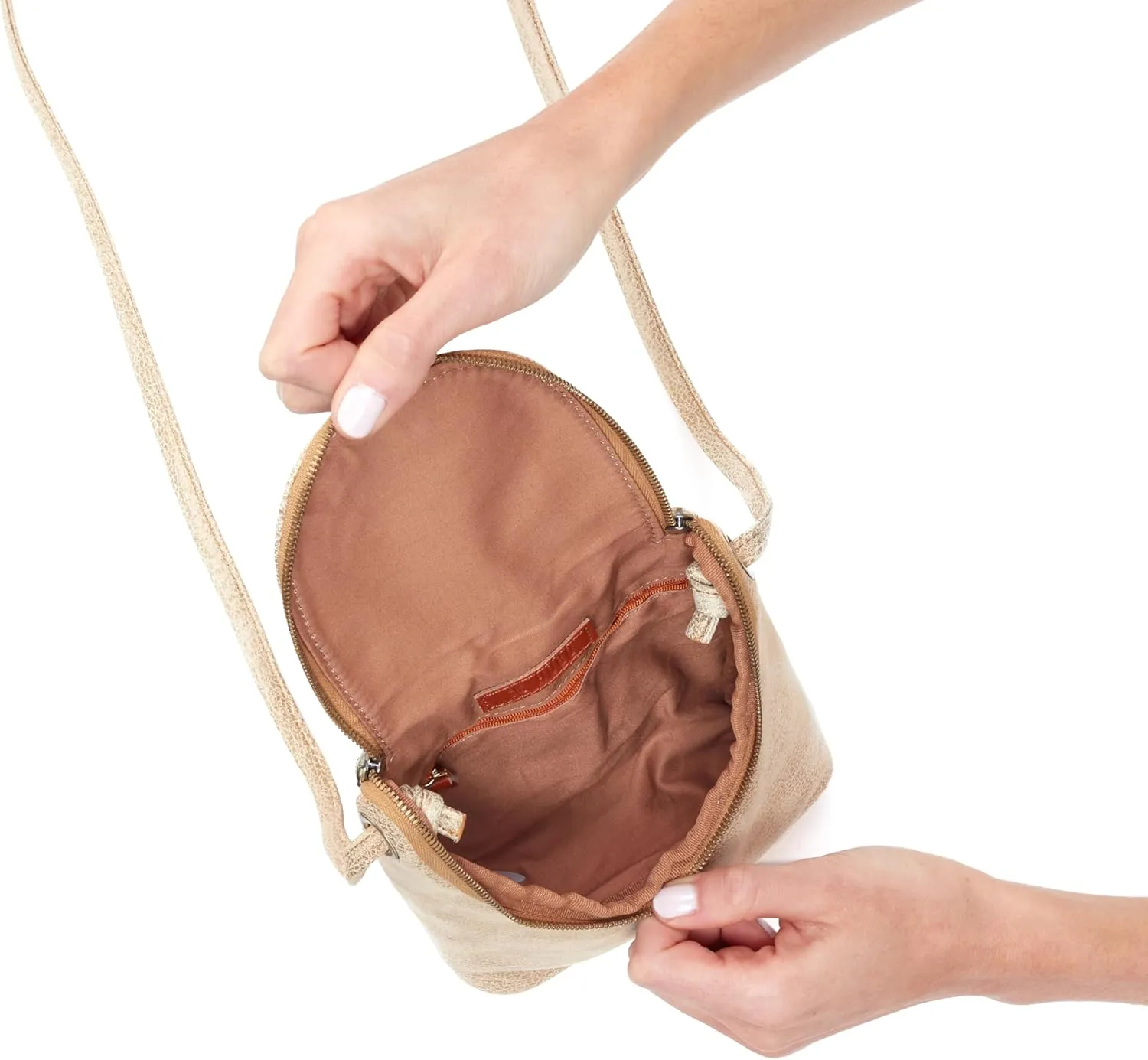 HOBO Fern Leather Crossbody Bag for Women, Purse With Adjustable Straps