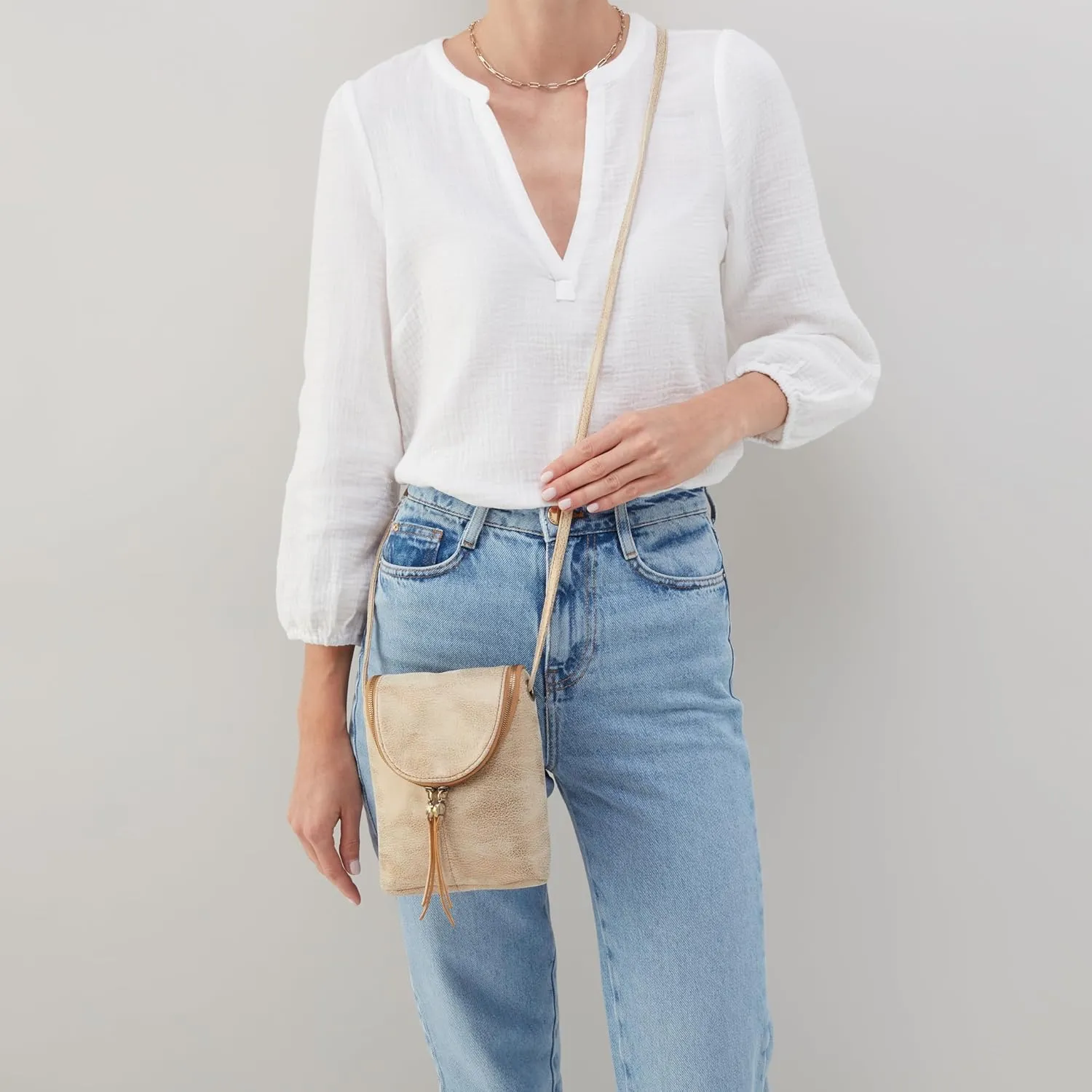 HOBO Fern Leather Crossbody Bag for Women, Purse With Adjustable Straps
