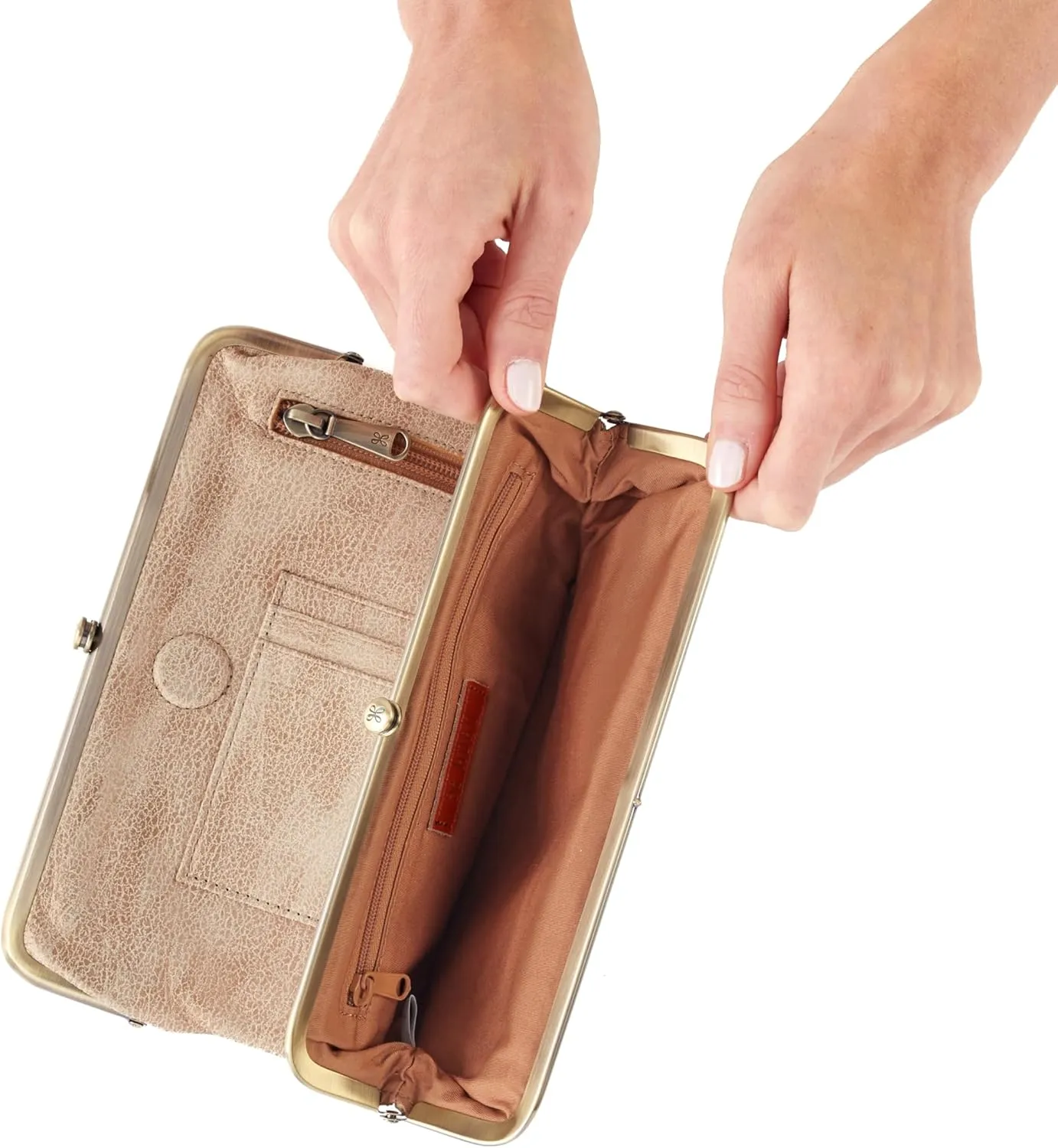 HOBO Lauren Leather Clutch Wallet for Women