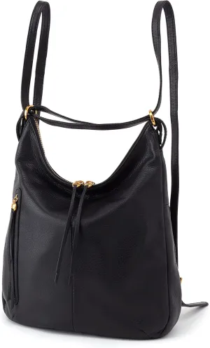 HOBO Merrin Leather Bucket Backpack Convertible to Shoulder Bag for Women