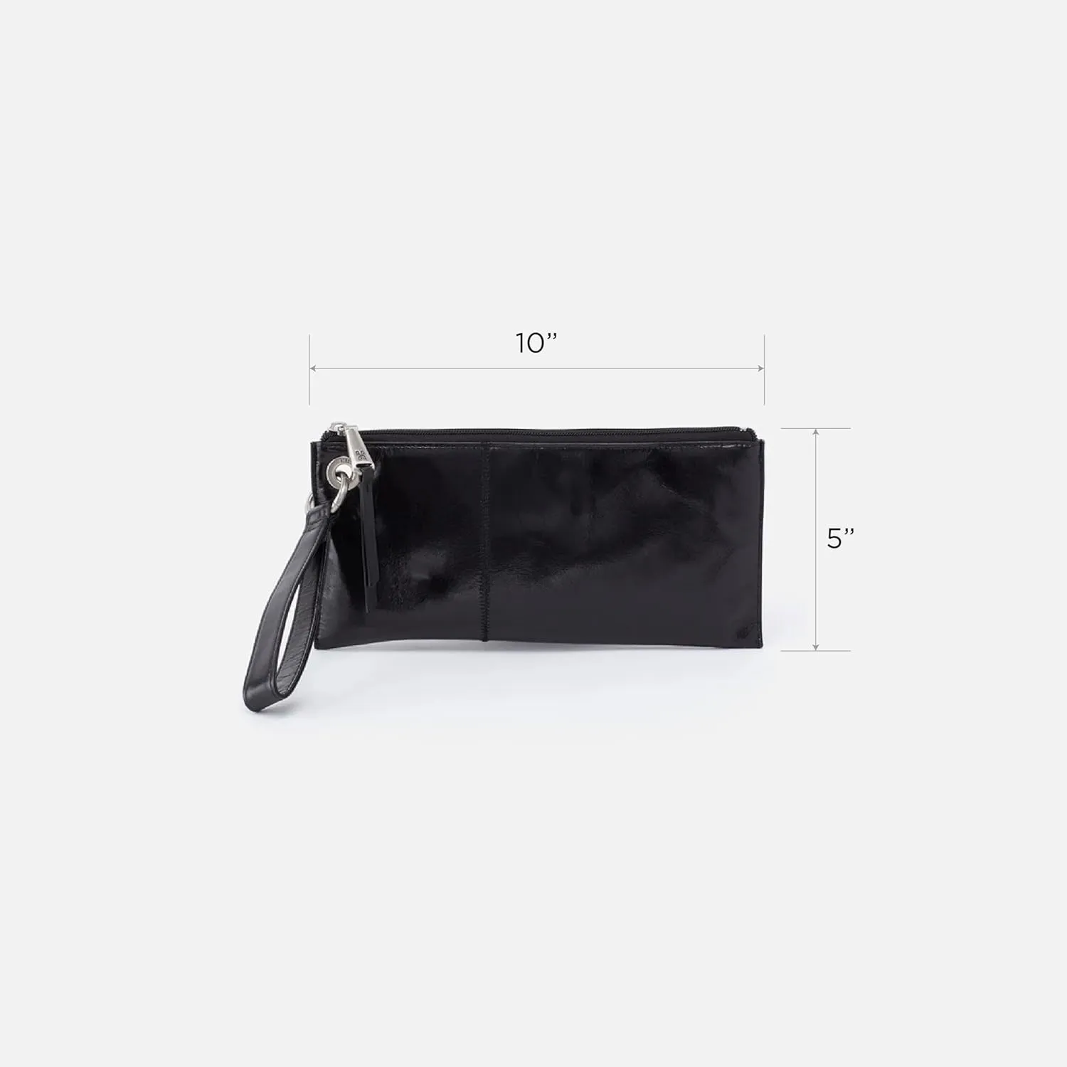 HOBO Vida Large Leather Wristlet Pouch for Women