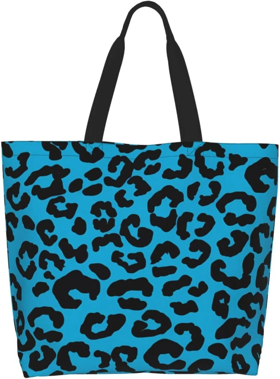 Hot Pinks Zebra Leopard Animal Stripes Women's Tote Bag Large Capacity Single Shoulder Bags Handbag for Shopping Work