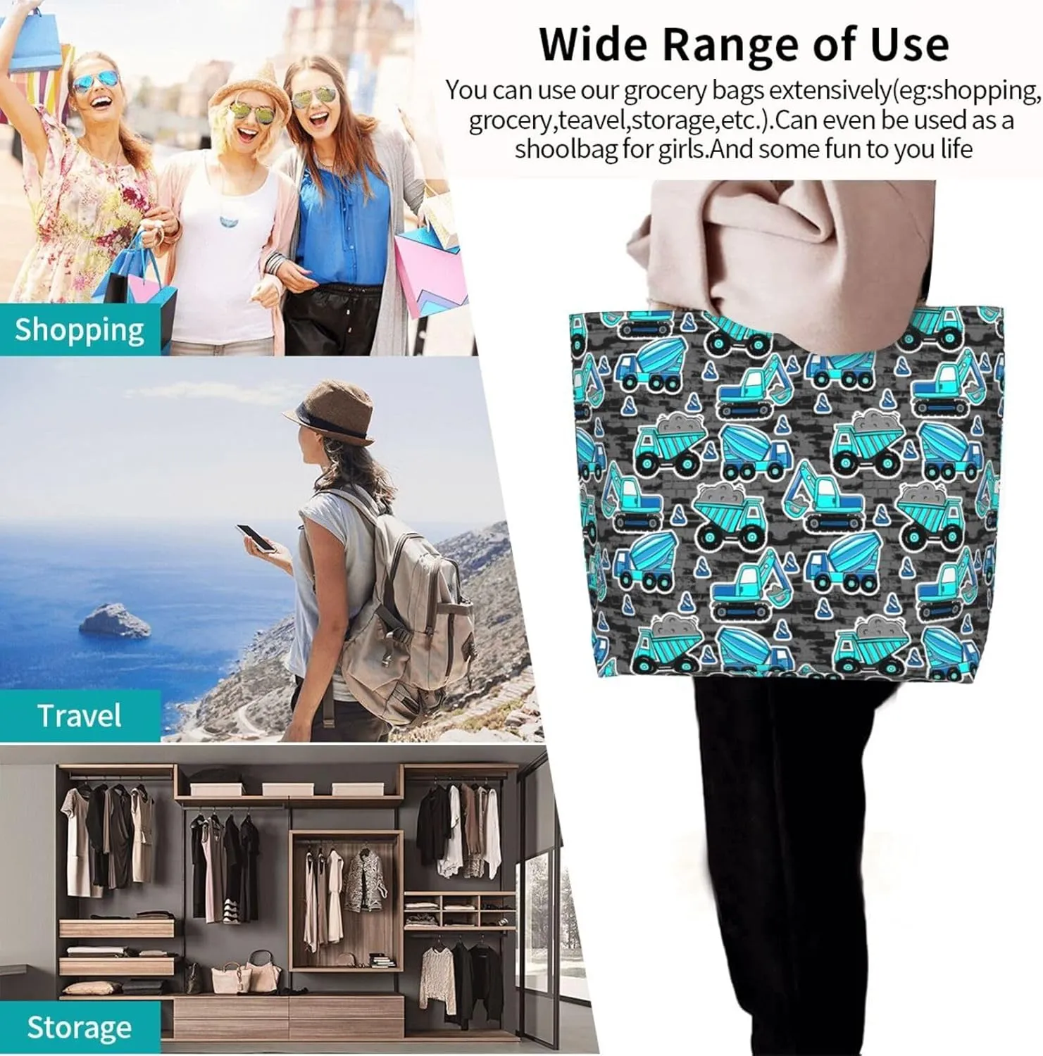 Hot Pinks Zebra Leopard Animal Stripes Women's Tote Bag Large Capacity Single Shoulder Bags Handbag for Shopping Work