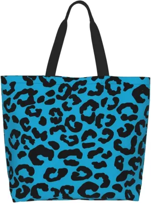 Hot Pinks Zebra Leopard Animal Stripes Women's Tote Bag Large Capacity Single Shoulder Bags Handbag for Shopping Work