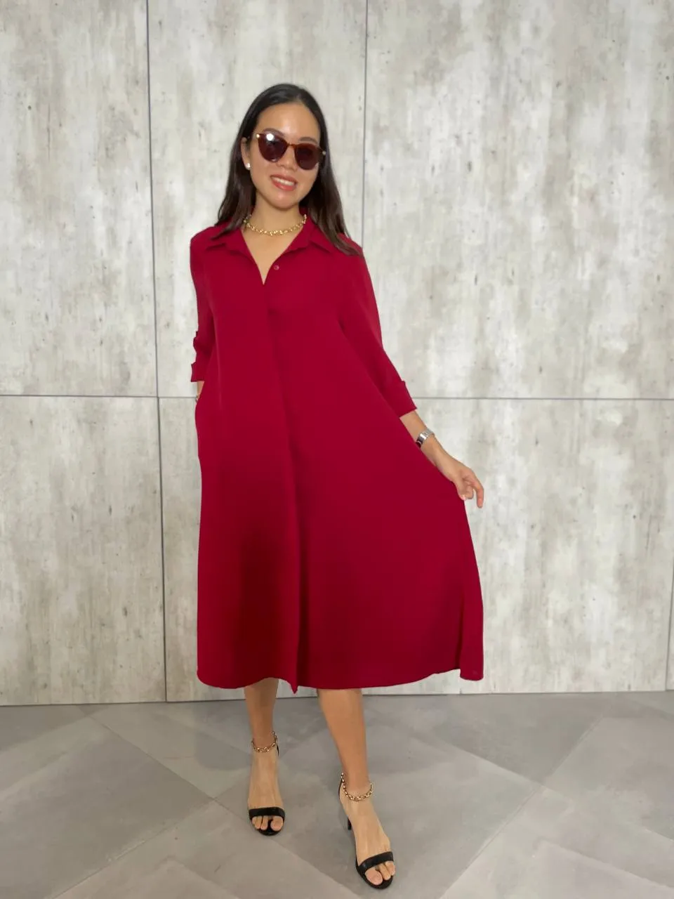 Katie (Plus Size) Dress (Sash Included)