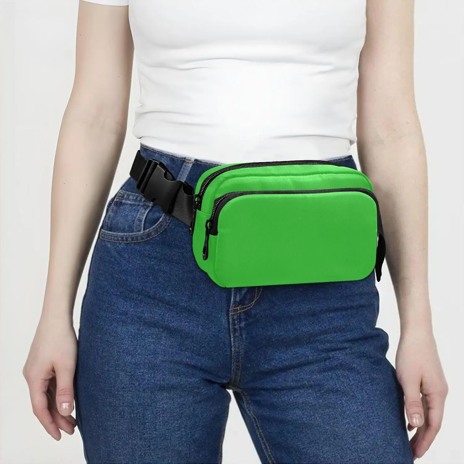 Lime Green Waist Packs for Women Men Belt Bag Fanny Pack Small Waist Pouch Pouch Runing Belt for Outdoor Running Hiking Cycling