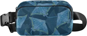 Manta Blue Fanny Pack for Women Men Crossbody Belt Bag Fashion Waist Packs Purse with Adjustable Strap Dupes for Shopping Traveling