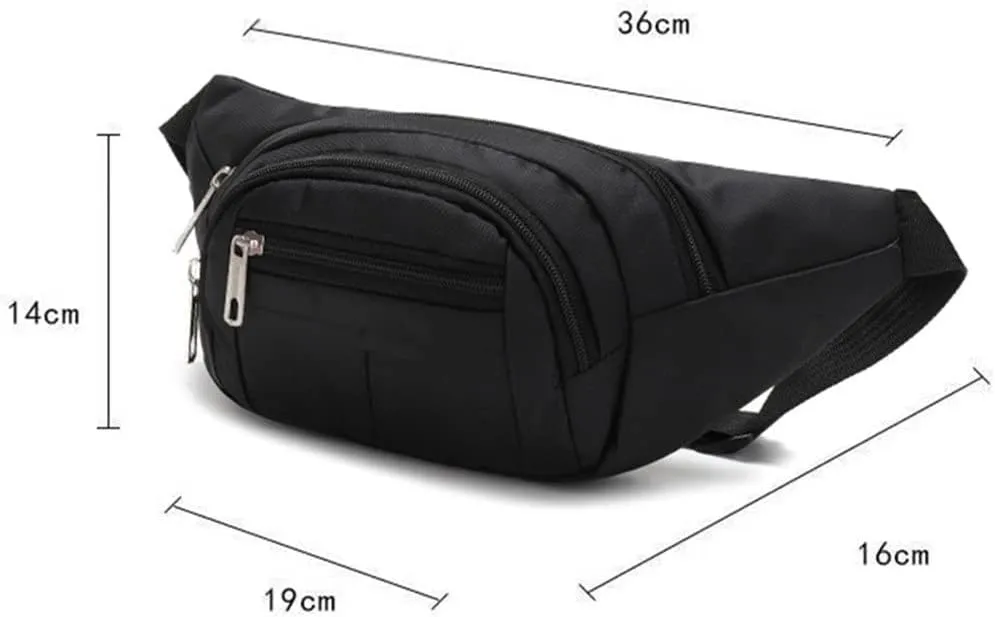 Men Fanny Pack Teenager Outdoor Sports Running Cycling Waist Bag Shoulder Belt Travel Phone Pouch Bags for Male