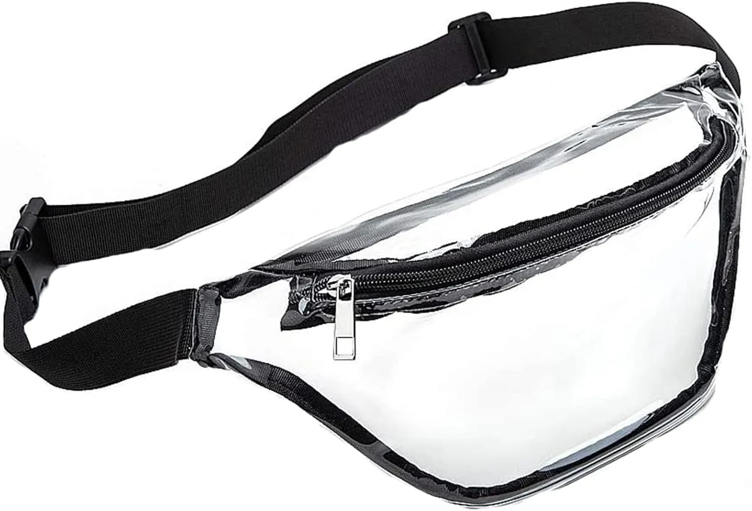 Men Shoulder Bags Waist Bag Clear Fanny Pack Women Small Clear Waist Bags Cute Waist Pack With (Black, One Size)