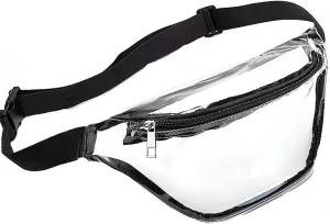 Men Shoulder Bags Waist Bag Clear Fanny Pack Women Small Clear Waist Bags Cute Waist Pack With (Black, One Size)