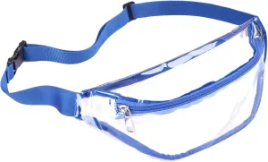 Men Shoulder Bags Waist Bag Clear Fanny Pack Women Small Clear Waist Bags Cute Waist Pack With (Blue, One Size)