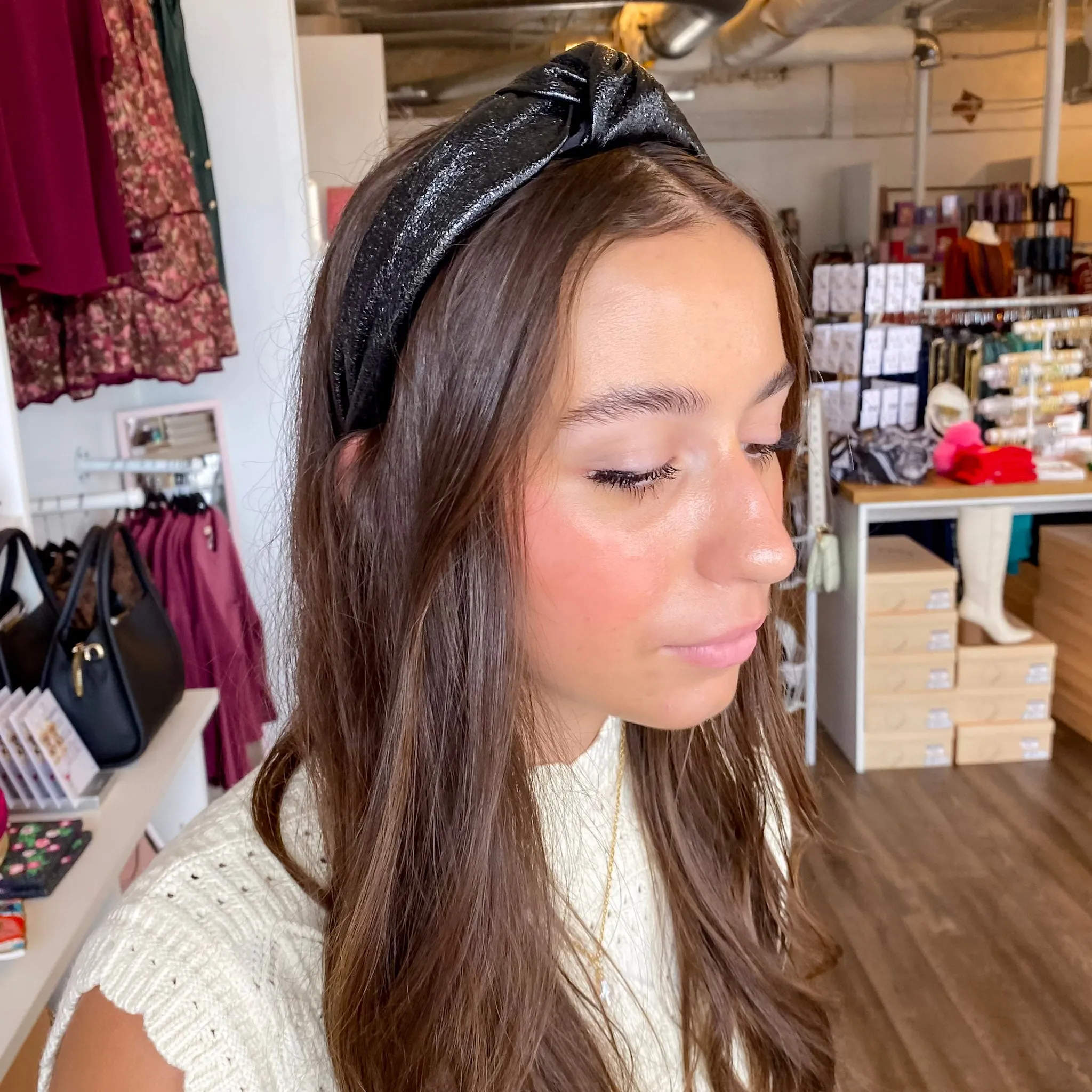 Metallic Knotted Headband
