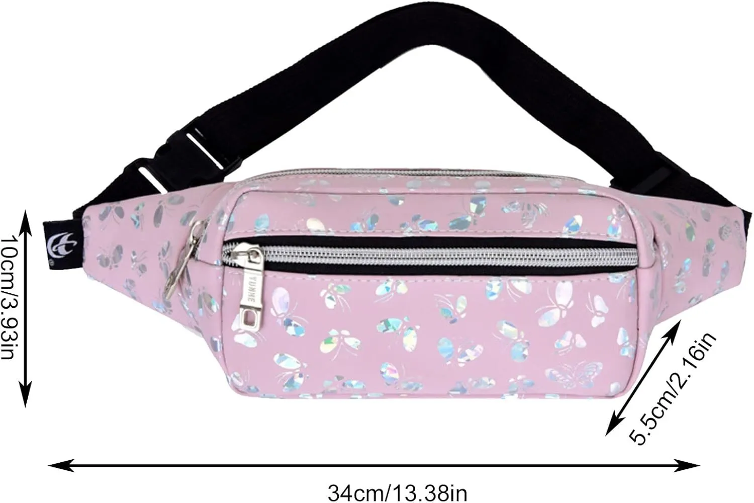 Mini Messenger Bag for Men Leather Waist Bag Outdoor Leisure Travel Waist Mobile Phone Storage Bags (White, One Size)