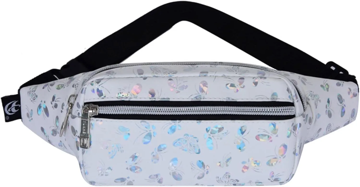Mini Messenger Bag for Men Leather Waist Bag Outdoor Leisure Travel Waist Mobile Phone Storage Bags (White, One Size)