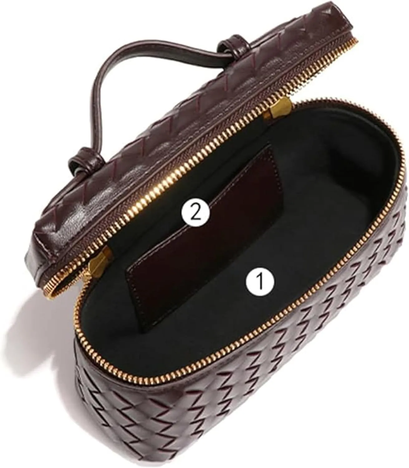 Mini Woven Crossbody Purse Square Box Bags Top-Handle Tote Handbag Shoulder Bag Cute Satchels Trendy