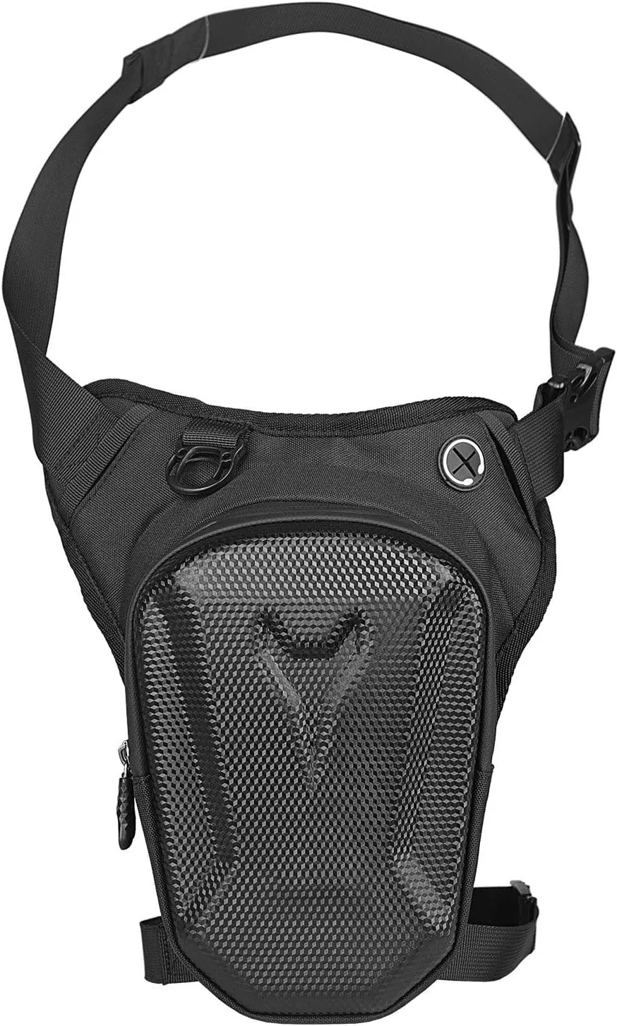 Motorcycle Drop Leg Bag, Bike Riding Cycling Hiking Waist Pack Thigh Fanny Pouch Pouches