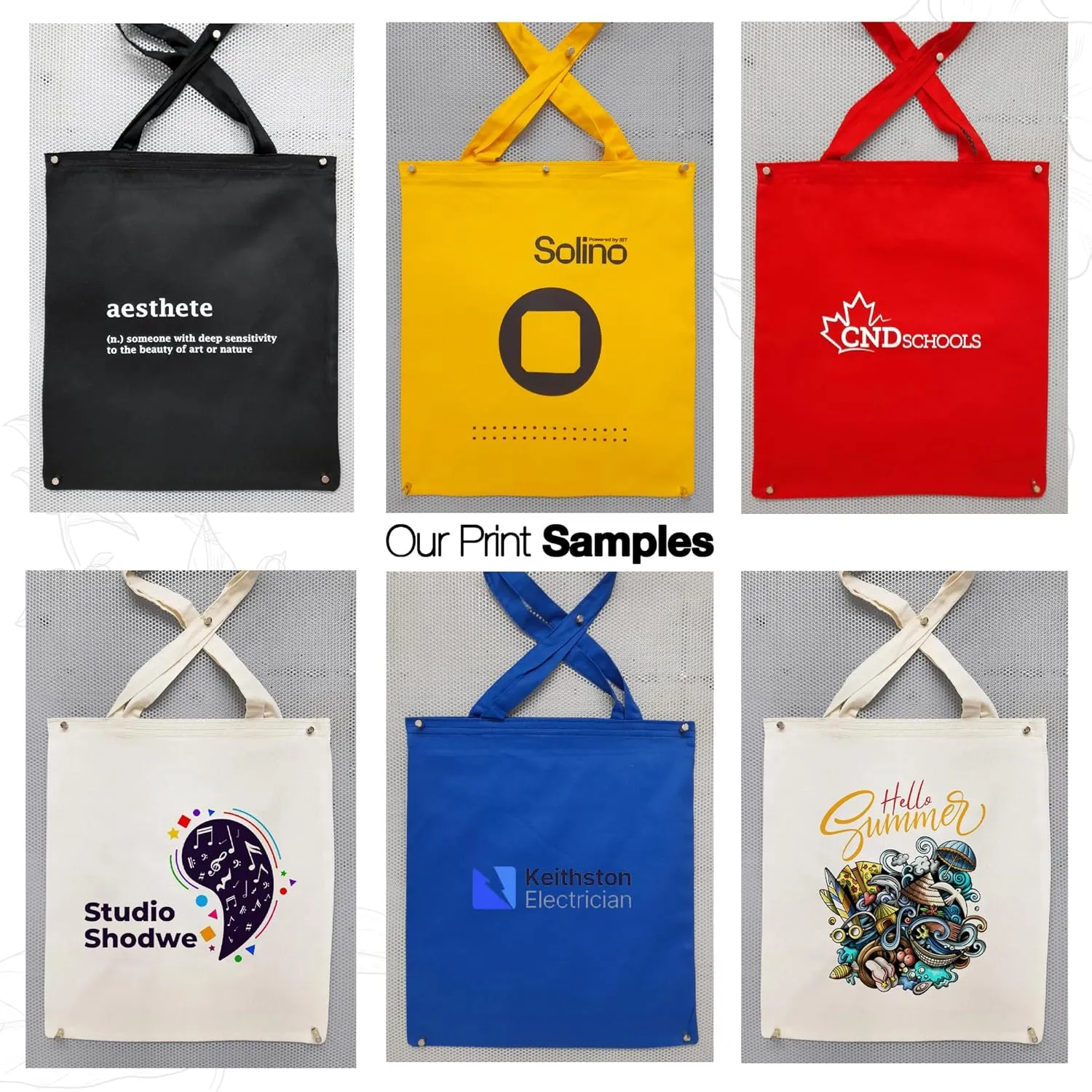 Navy Blue Tote Bag - Customizable Canvas Tote Bag for Special Occasions and Everyday Use - 14x16 in, Personalization Cotton Bags, Reusable Grocery Bags with Logo