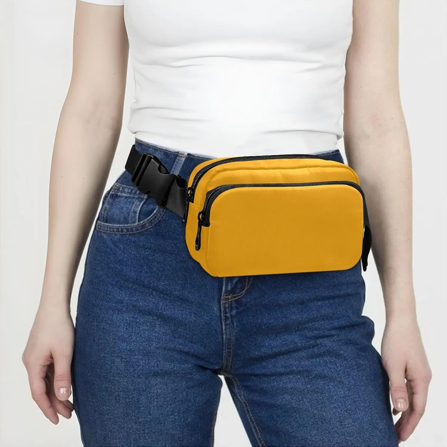 Orange Waist Packs for Women Men Belt Bag Fanny Pack Small Waist Pouch Pouch Runing Belt for Outdoor Running Hiking Cycling