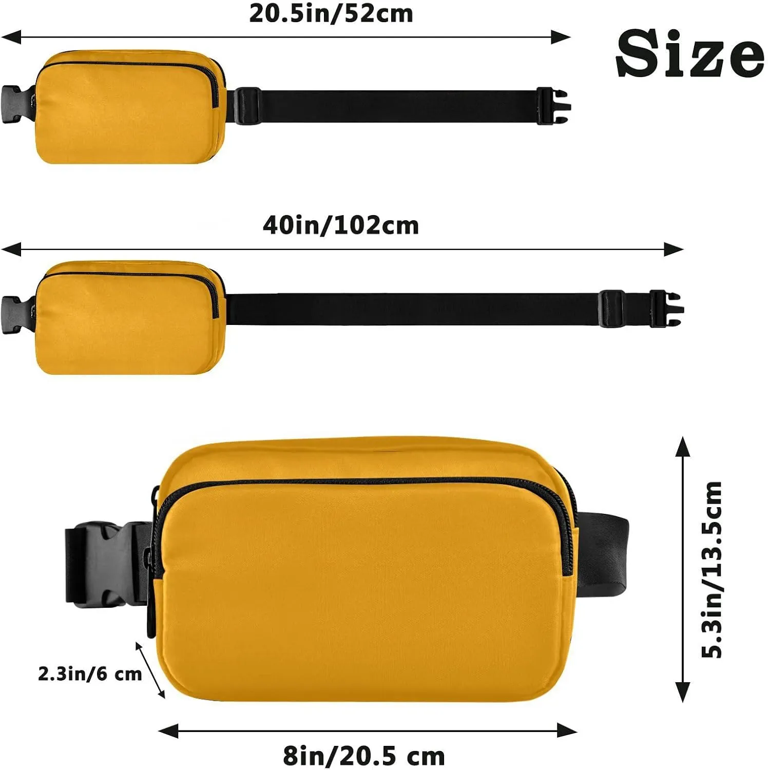 Orange Waist Packs for Women Men Belt Bag Fanny Pack Small Waist Pouch Pouch Runing Belt for Outdoor Running Hiking Cycling