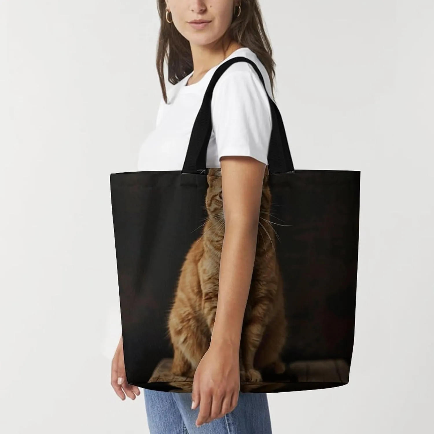 Owl And Flower Beach Bag Reusable Tote Bag Foldable Grocery Bags Women Shopping Bags for Daily Essentials