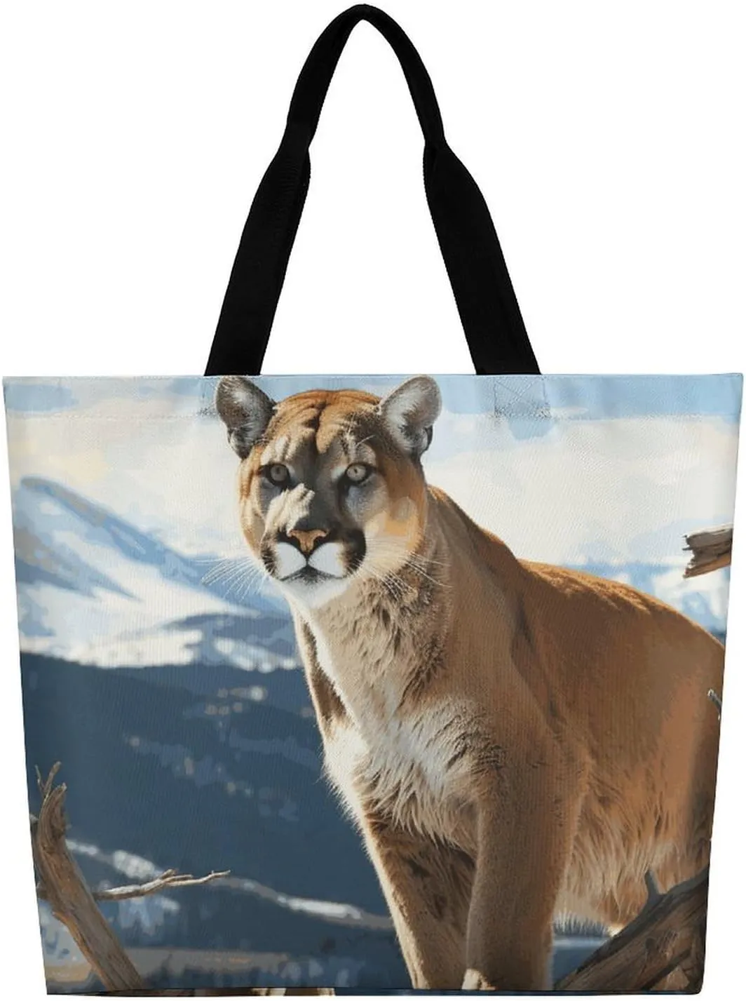 Owl And Flower Beach Bag Reusable Tote Bag Foldable Grocery Bags Women Shopping Bags for Daily Essentials