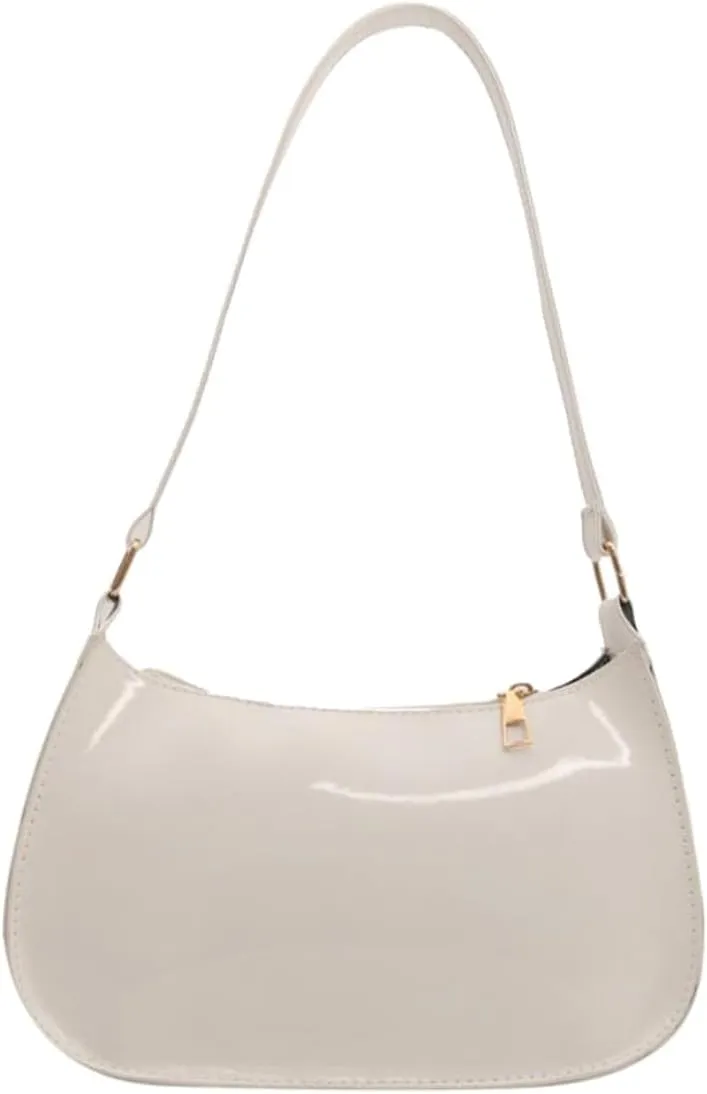 Patent Leather Clutch Purse Shiny Evening Handbags for Women Armpit Shoulder Bag MINI Hobos
