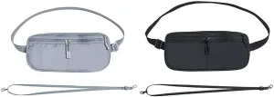 Personalised Fanny Pack Travel Sports Travel Invisible Thin Passport Bag Anti-theft Wallet Men And Women Anti-theft Bag For Fitness and Running(Gray Black)