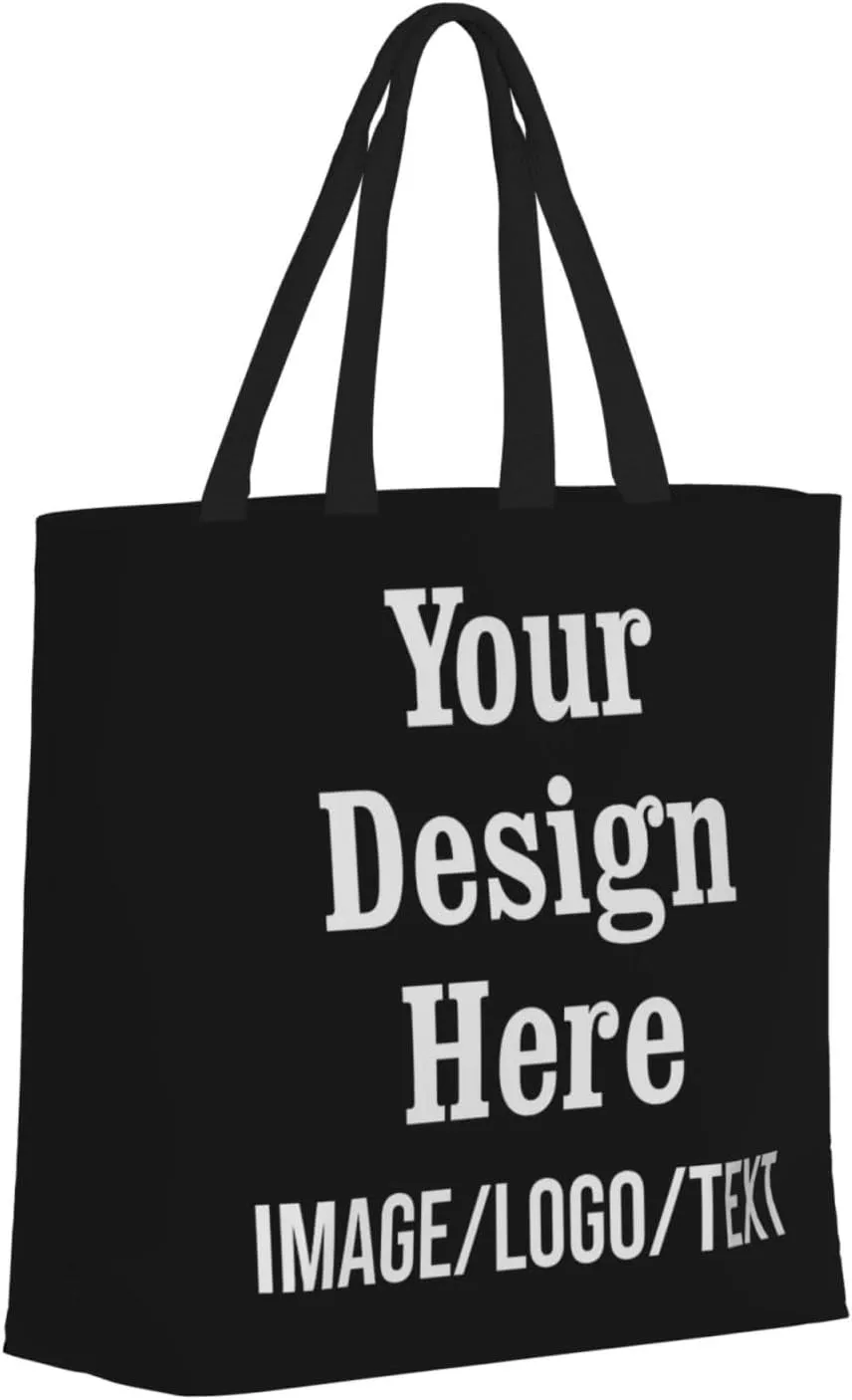 Personalized Tote Bag Custom Tote Bags with Logo Design Your Own Image Custom Bag
