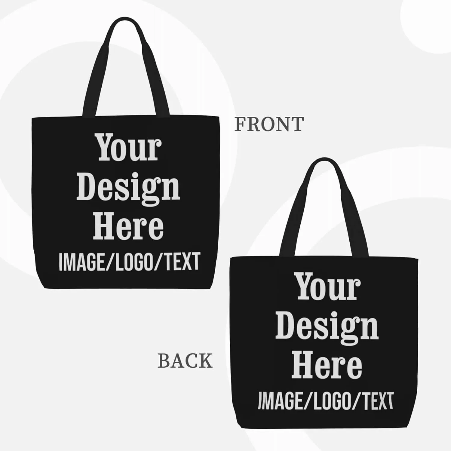 Personalized Tote Bag Custom Tote Bags with Logo Design Your Own Image Custom Bag