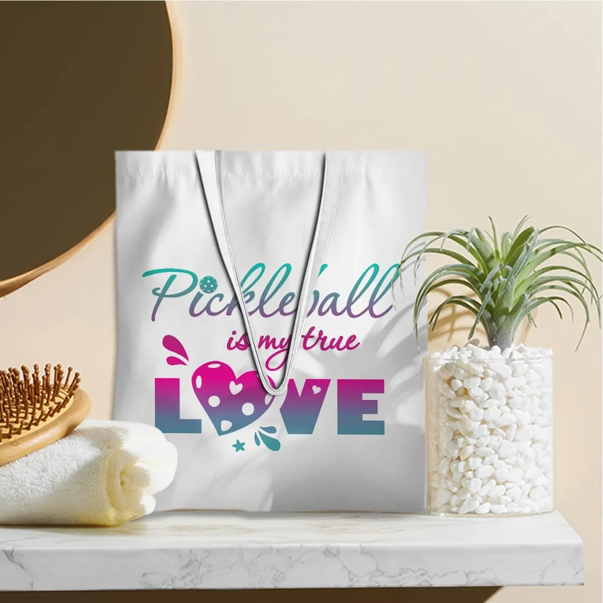Pickleball Gifts for Pickleball Lovers Tote Bag Reusable Grocery Bags Pickleball Accessories Cotton Shopping Bag