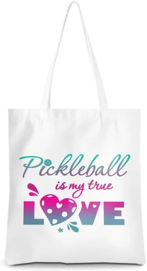 Pickleball Gifts for Pickleball Lovers Tote Bag Reusable Grocery Bags Pickleball Accessories Cotton Shopping Bag