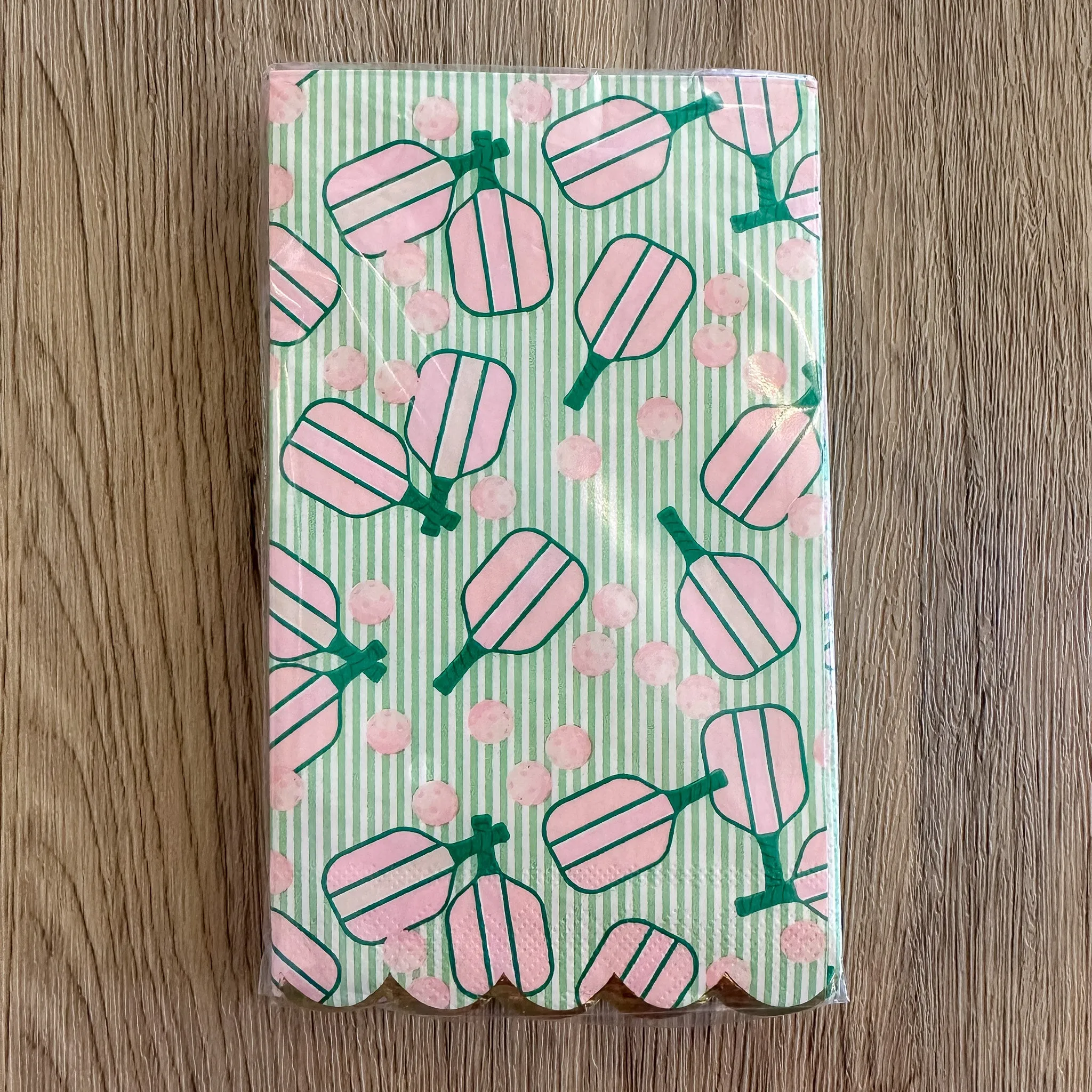 Pickleball Stripe Paper Guest Towel Packs