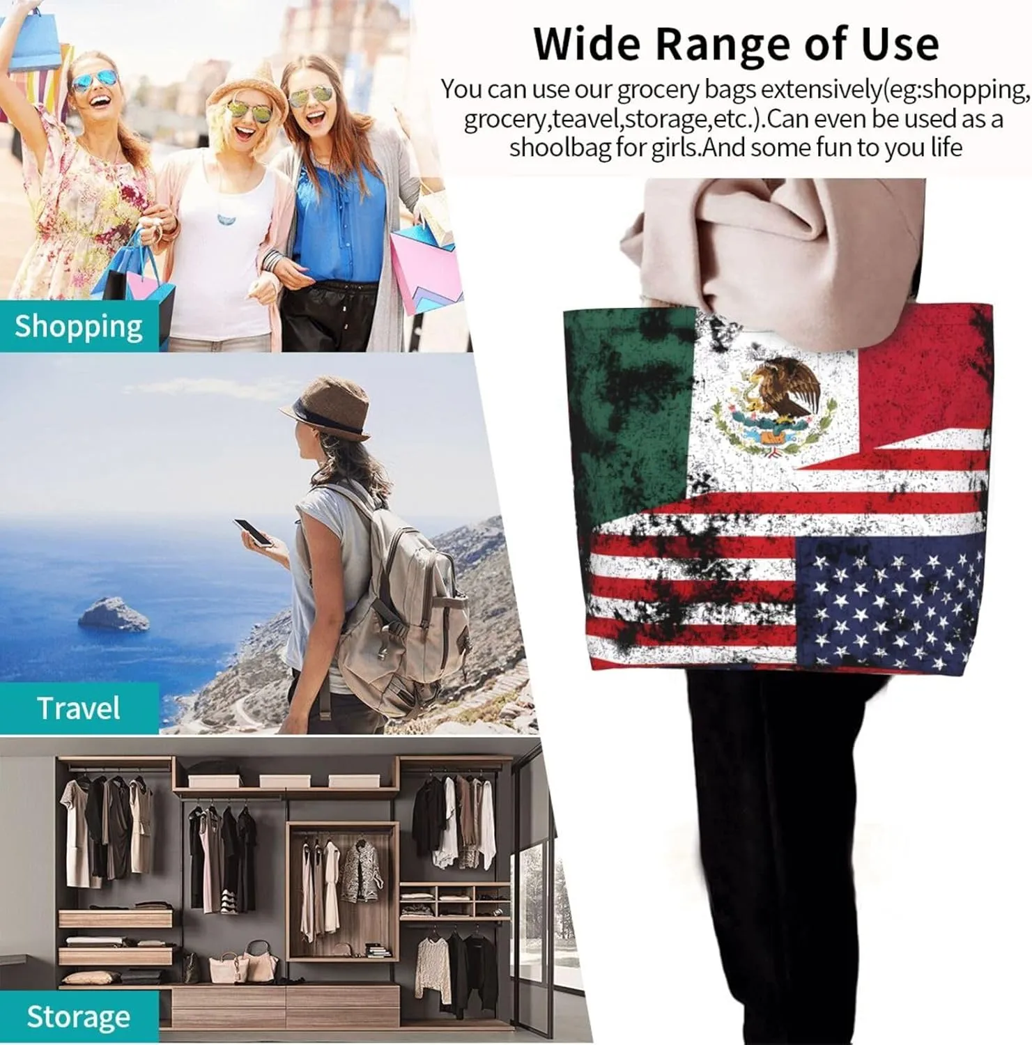 Polish Flag Poland Polska Eagle Women's Tote Bag Large Capacity Single Shoulder Bags Handbag for Shopping Work
