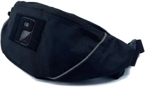 Pull Patch Fanny Pack, Small Unisex Waist Pouch for Travel, Sports, Workout w/Adjustable Crossbody Belt Strap, 2 x 3 Hook and Loop Surface to Attach Morale Patches, Black