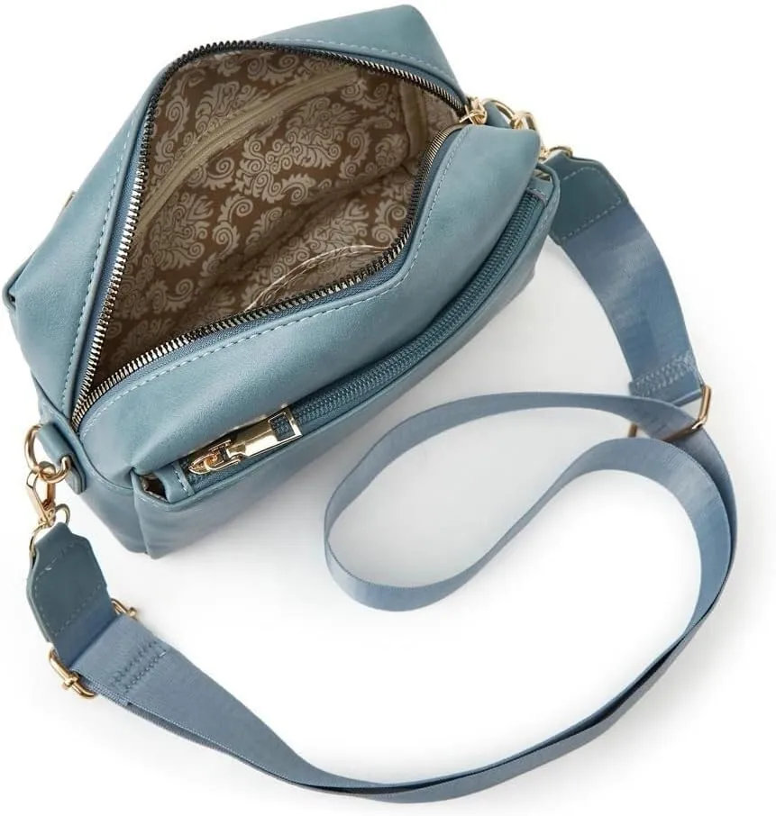 Retro Inspired PU Leather Shoulder & Crossbody Soft Hobo Totes Handbag for Women Fashion Purse with Zipper Satchel