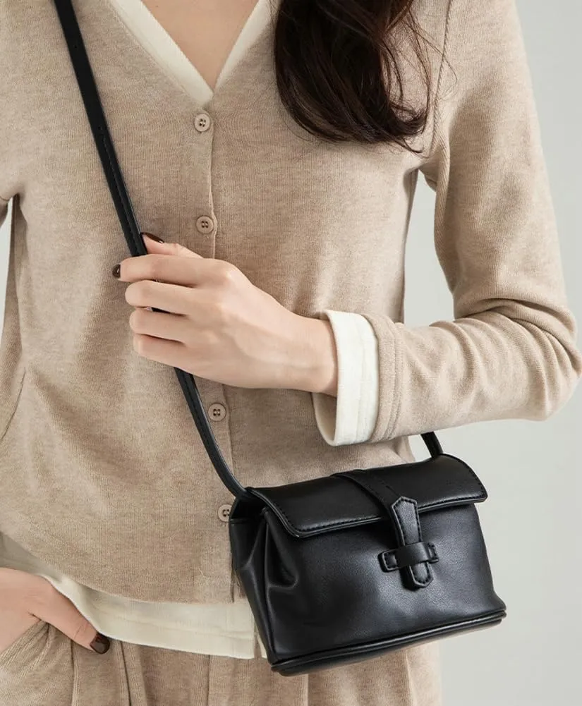 Rungion Casual Crossbody Bags for Women Soft Vegan Leather Phone Purses Small Cute Ladies Shoulder Handbags Satchels