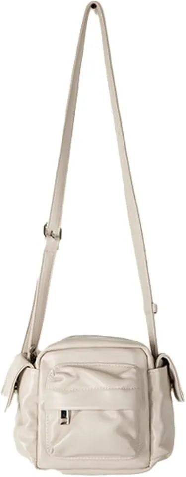 Rungion Small Y2k Crossbody Bag for Women Soft Vegan Leather Shoulder Purses Multi pocket Handbags Trendy Satchels