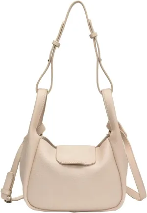 Rungion Womens Trendy Bucket Handbag Purse Small Vegan Leather Shoulder Crossbody Bag Cute Y2k Satchels 2Pcs