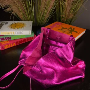 SHOPPER Bag Pink Large Leather